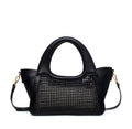 Elegante Rattan-Optik Handtasche