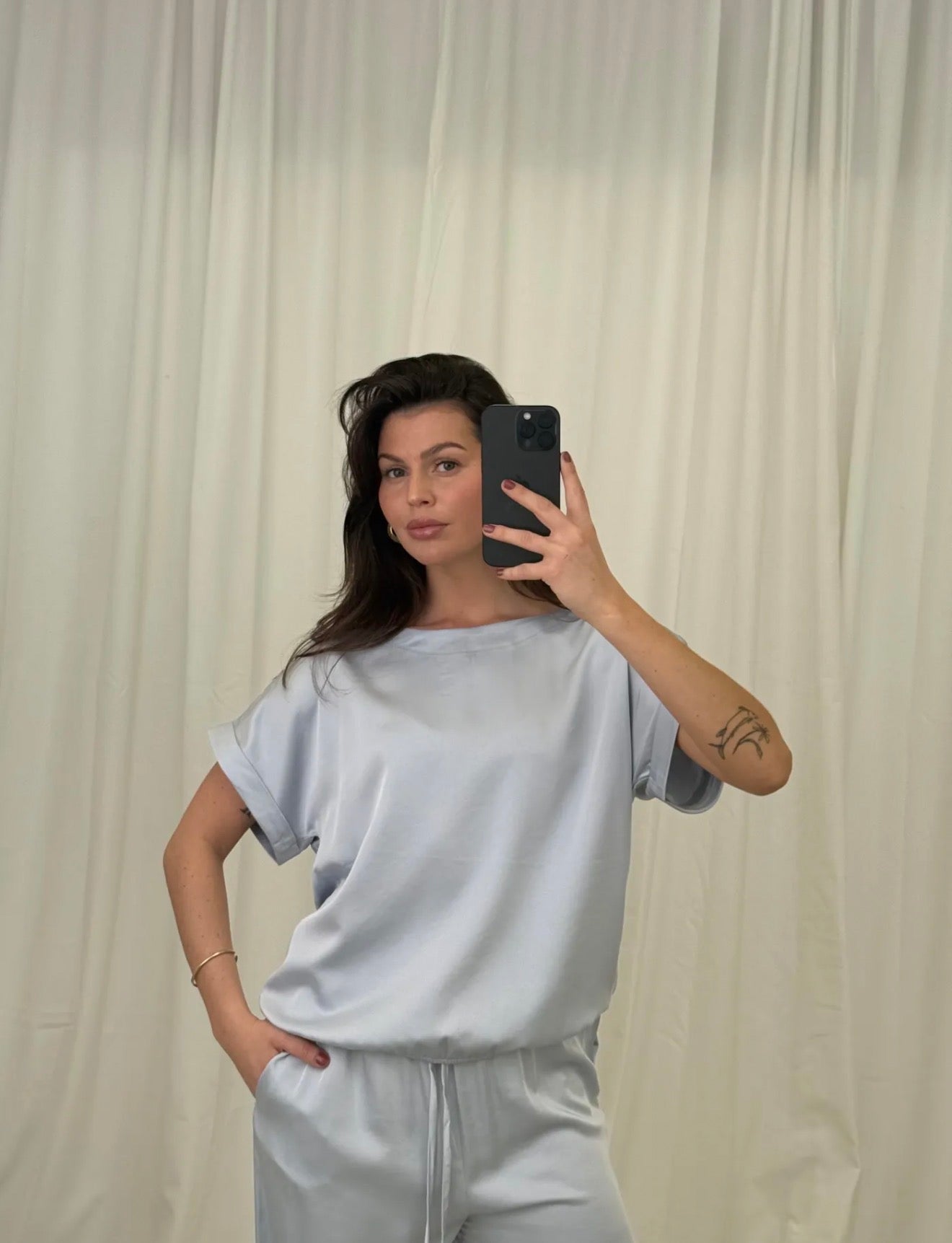 Zweiteiler in Satinoptik - Set