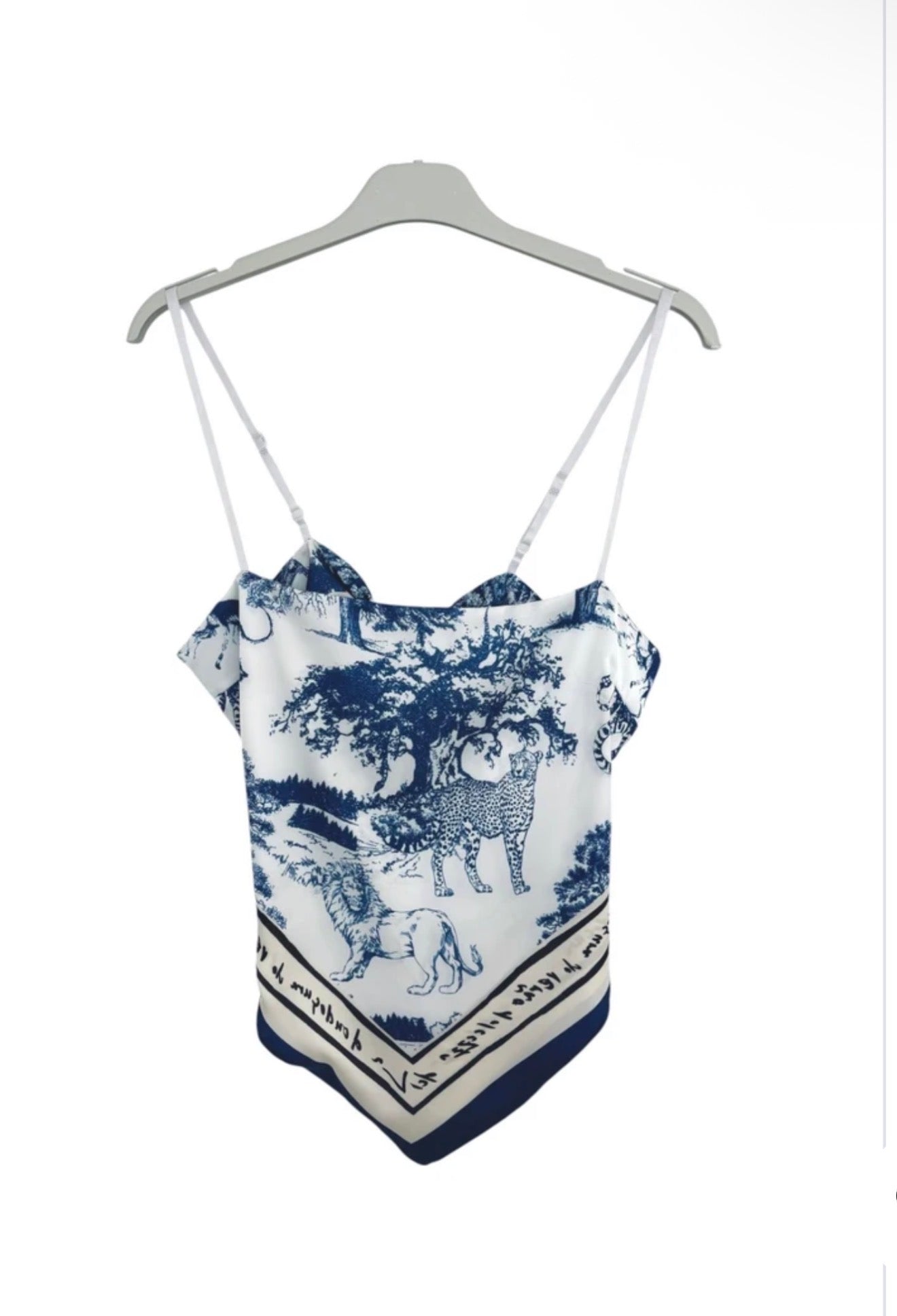 Amalfi Scarf Top mit verstellbaren Trägern