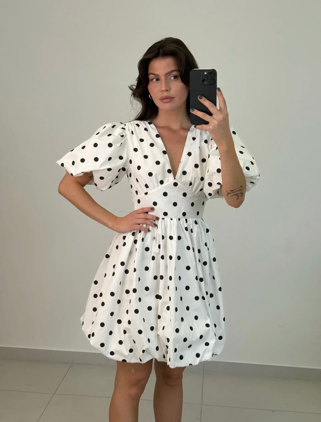 Polka Dots Ballonkleid