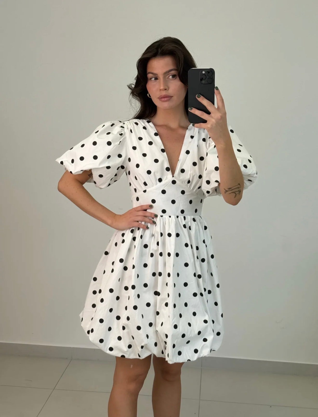 Polka Dots Ballonkleid