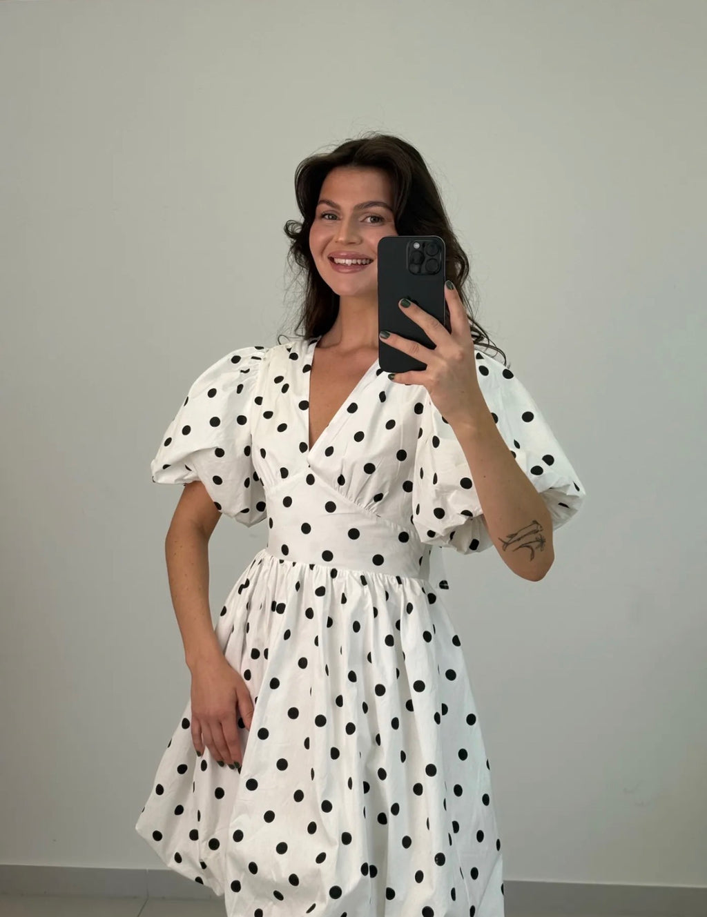 Polka Dots Ballonkleid