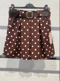 Polka Dot‘s Short mit Gürtel