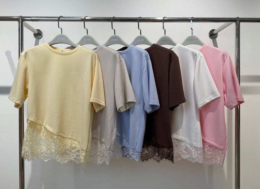 Soft T-Shirt mit Spitze
