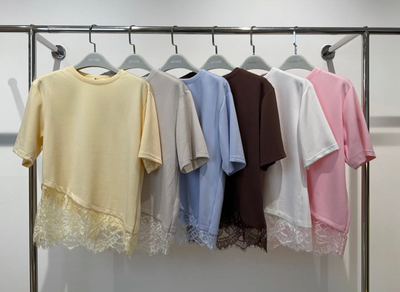 Soft T-Shirt mit Spitze
