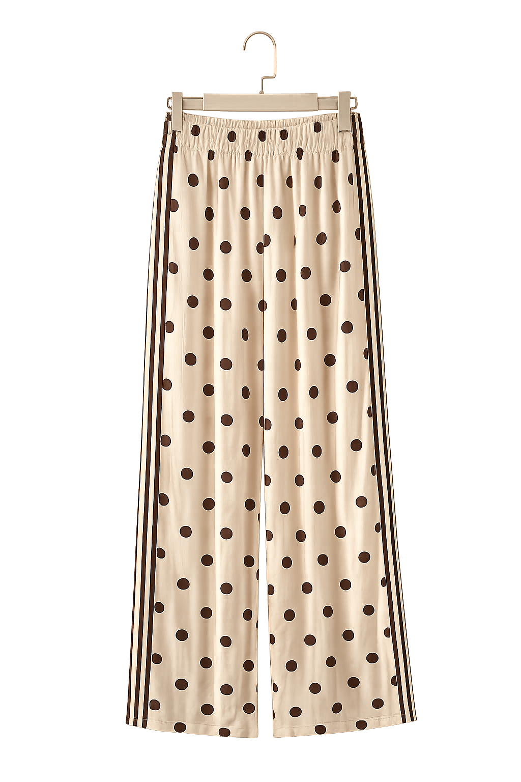 Leichte Polka Dots Stoffhose