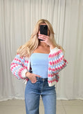 Geripptes Bandeau Top