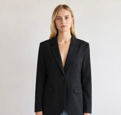 Blazer mit Herz am Rücken aus Glitzersteinen