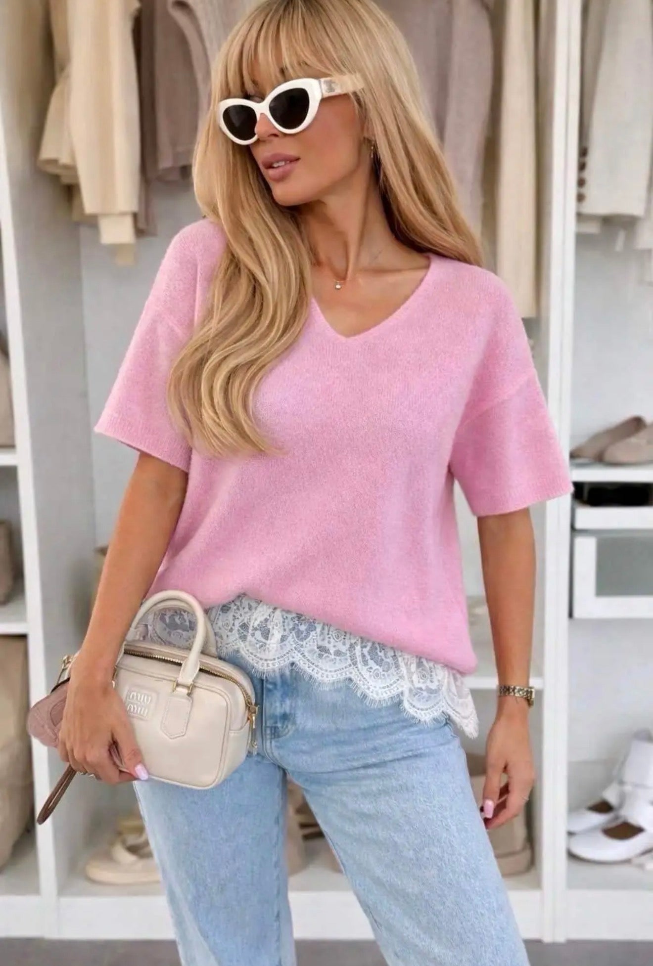 Shirt mit Spitze