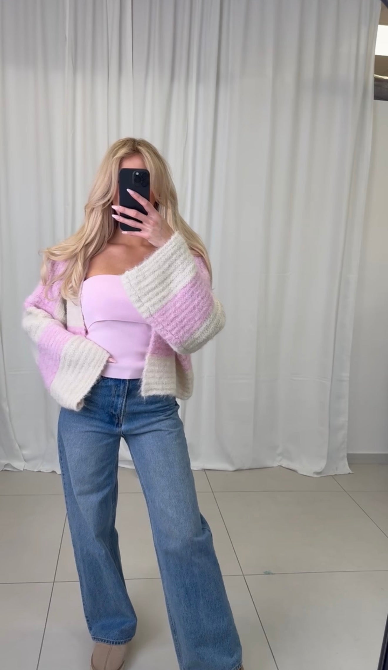 Strickjacke Pia gestreift