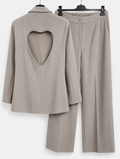 Blazer Set mit Herz am Rücken aus Glitzersteinen